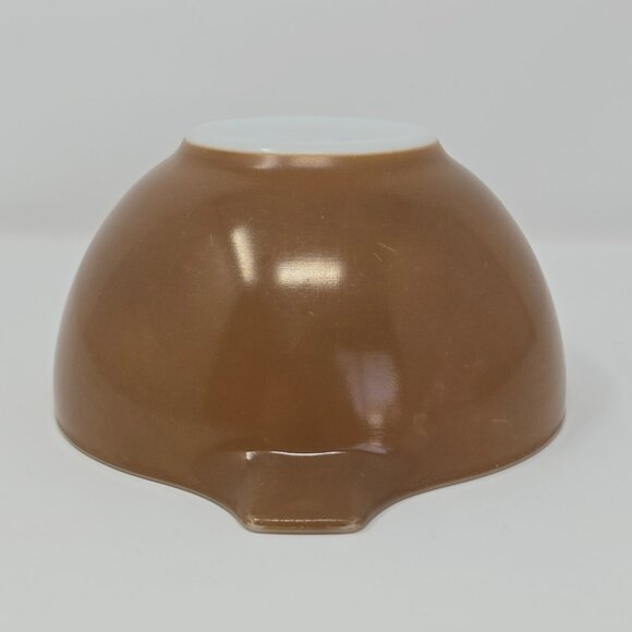 Vintage Pyrex 441 Cinderella Brown Town and Country Mixing Bowl 1.5 Pint - Picture 7 of 14